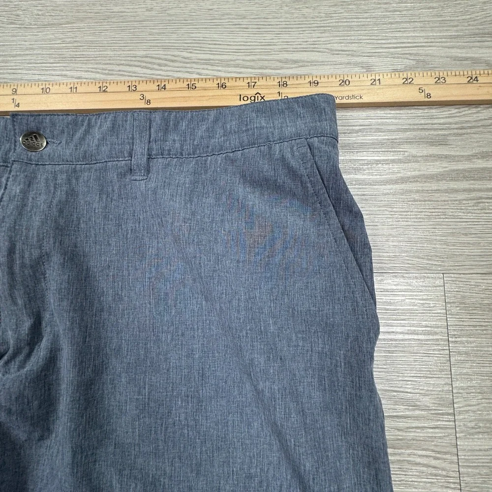 Adidas Men's Golf Shorts Ultimate365 Heathered Blue Size 40 Stretch Performance